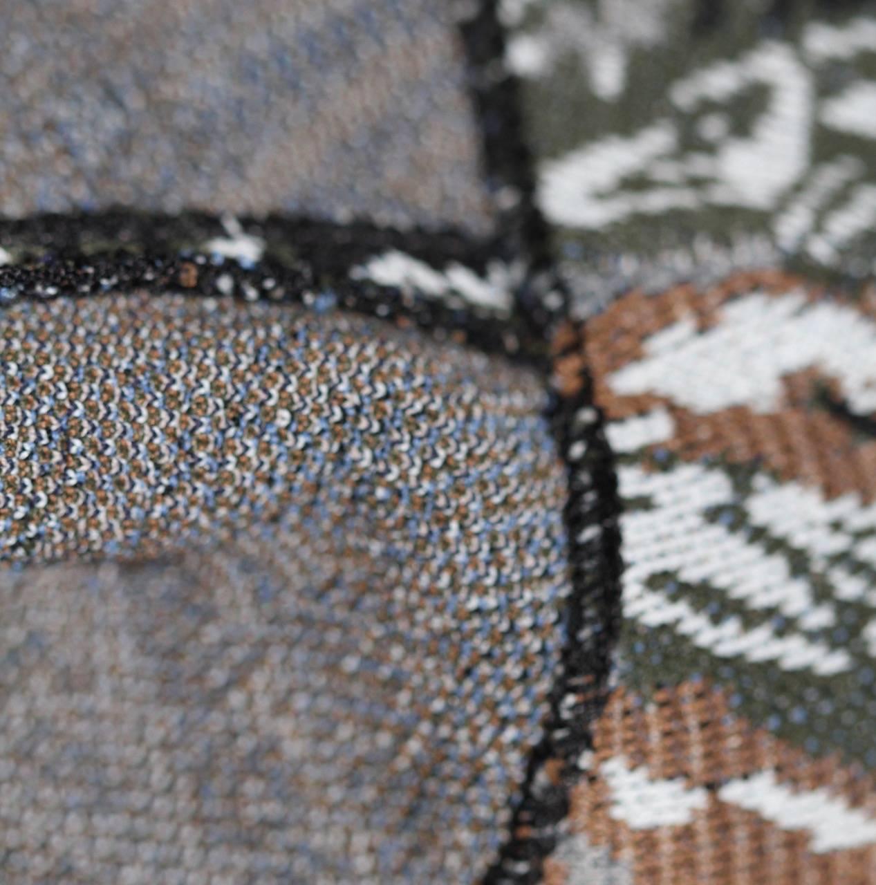 Valentino Intarsia Knit Floral and Birds Design Skirt Sz XS 1