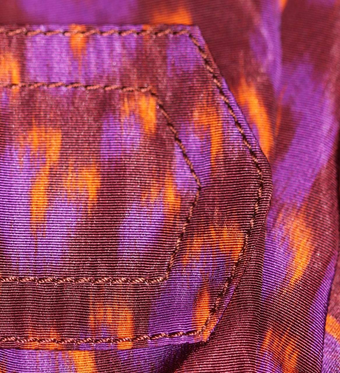 Women's Louis Vuitton Purple Leopard Print Trench Colorful Stephen Sprouse 