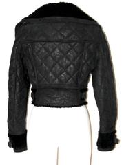 BURBERRY PRORSUM All Black Cropped Aviator Jacket