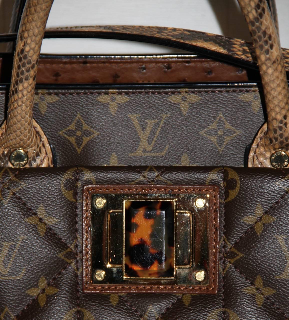 Louis Vuitton Tote Monogram Etoile Bag Quilted Canvas Limited Edition  2
