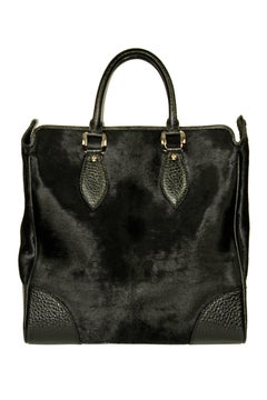 LOUIS VUITTON Whistler Collection Limited Edition Black Horse Hair Tote Bag