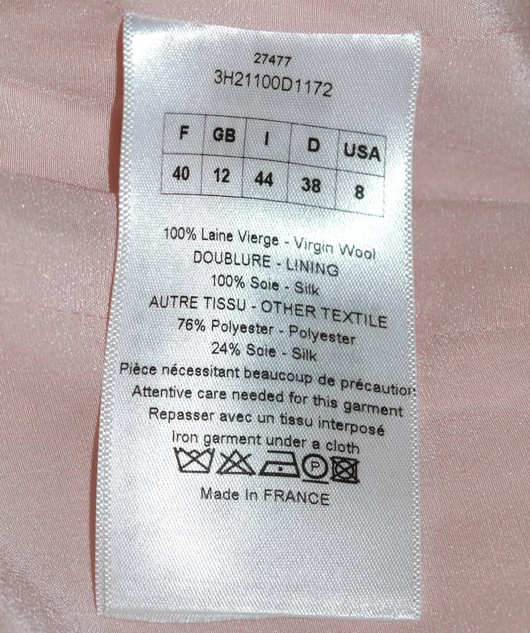 Women's CHRISTIAN DIOR Runway Collection Pale Pink and Black Bustier and Dress