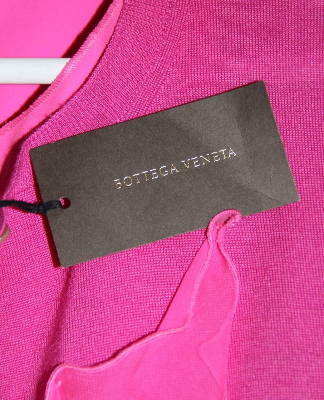 Bottega Veneta Hot Pink Sleeveless Dress - Hot Pink Silk - FR 40 FR  3