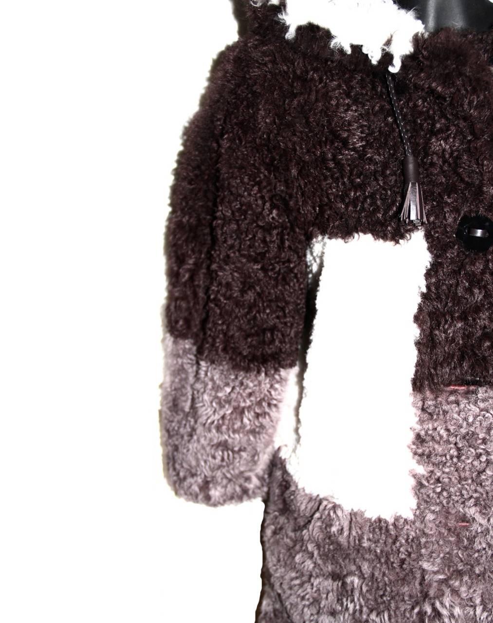 FENDI Rare Lamb Coat  In Excellent Condition In Geneva, CH