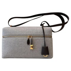 Loro Piana Grey Cashmere L27 Extra Bag