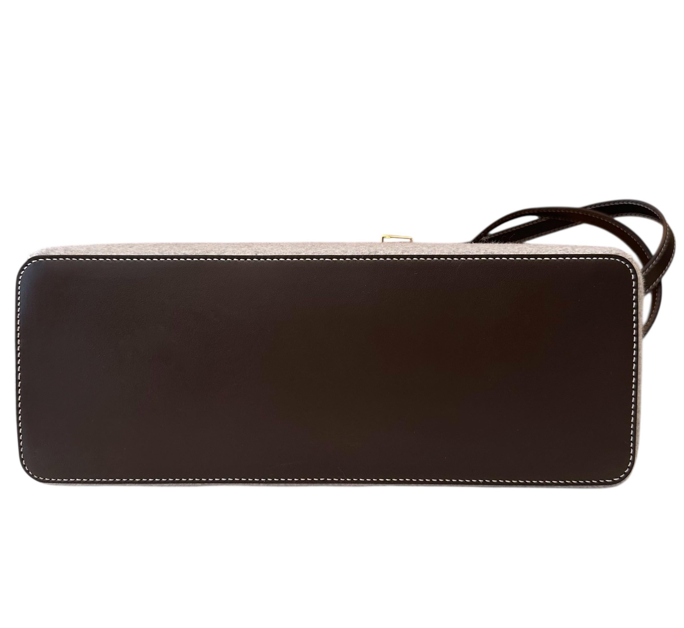 Loro Piana Gris Cachemire L27 Sac Extra en vente 2