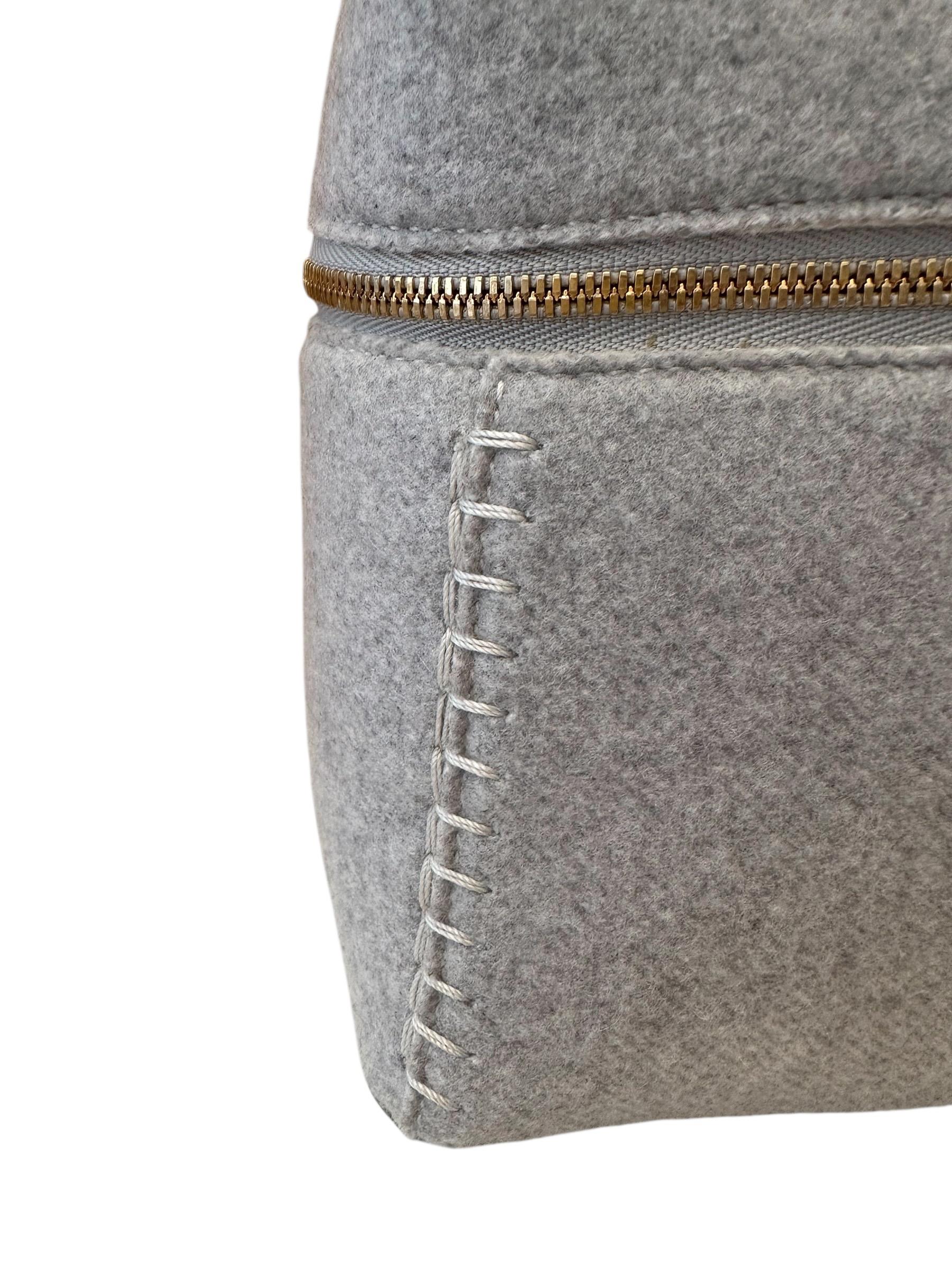 Loro Piana Gris Cachemire L27 Sac Extra en vente 4