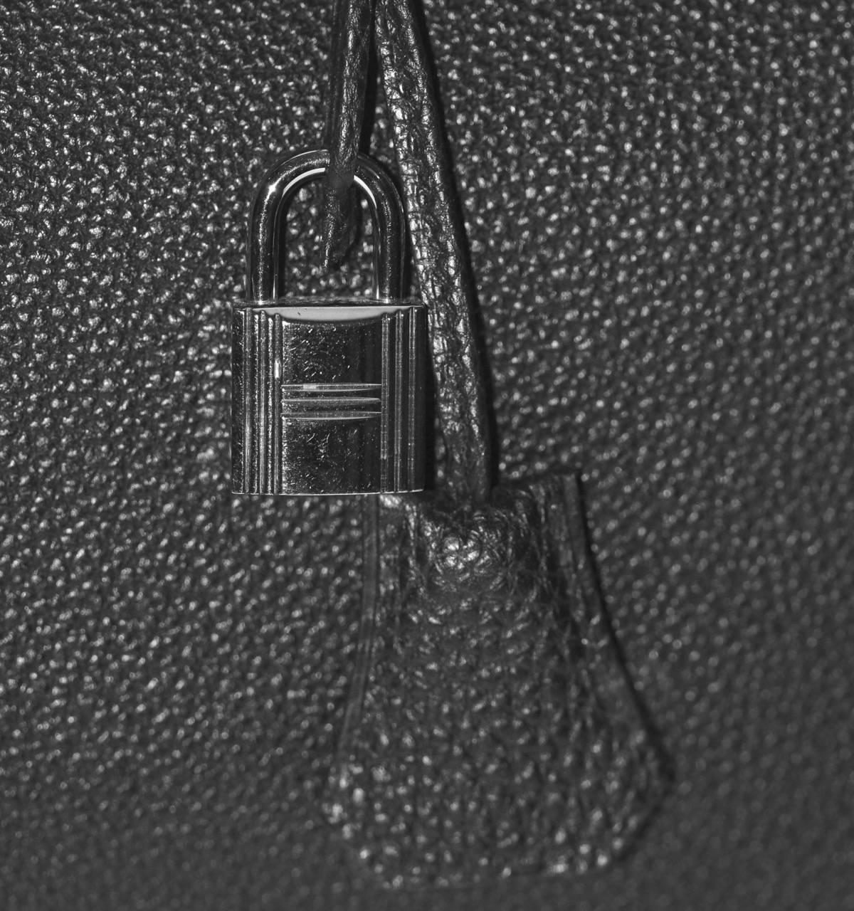 Hermes Birkin 35 Black Togo Palladium Hardware 3