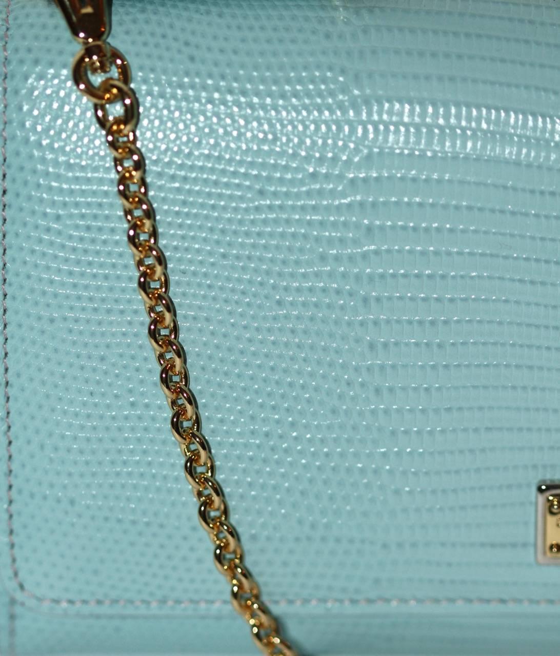 Blue DOLCE & GABBANA Limited Edition Mini Wallet Bag