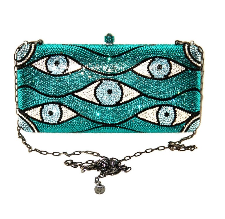 Sylvia Toledano Look Collection Swarovski Crystal Embellished Box Sylvia Toledano Look Collection Swarovski Crystal Embellished Box Clutch