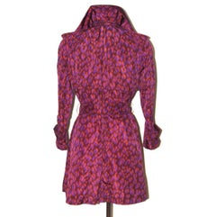 Louis Vuitton Purple Leopard Print Trench Colorful Stephen Sprouse