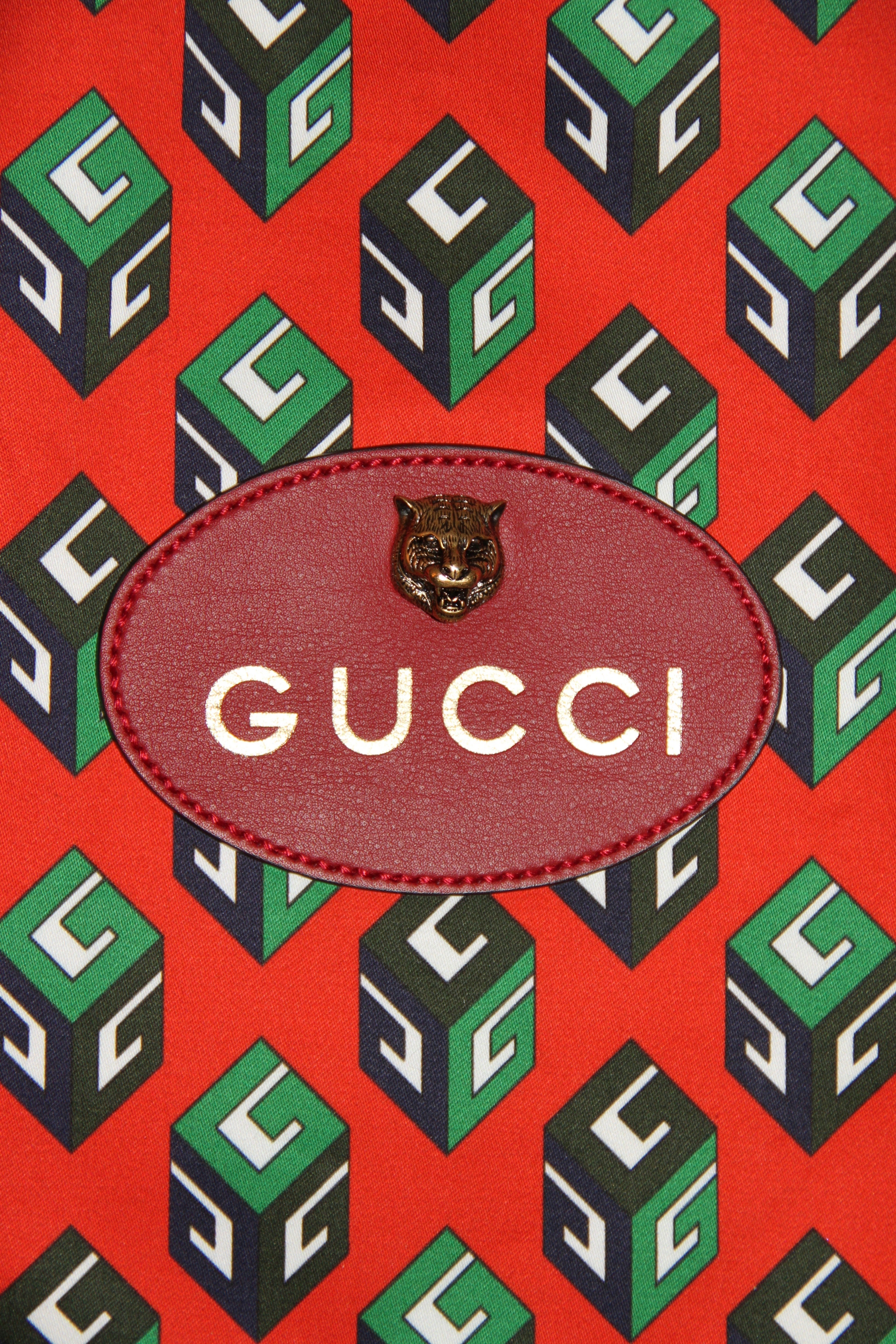 Gucci Wallpaper Drawstring Backpack For