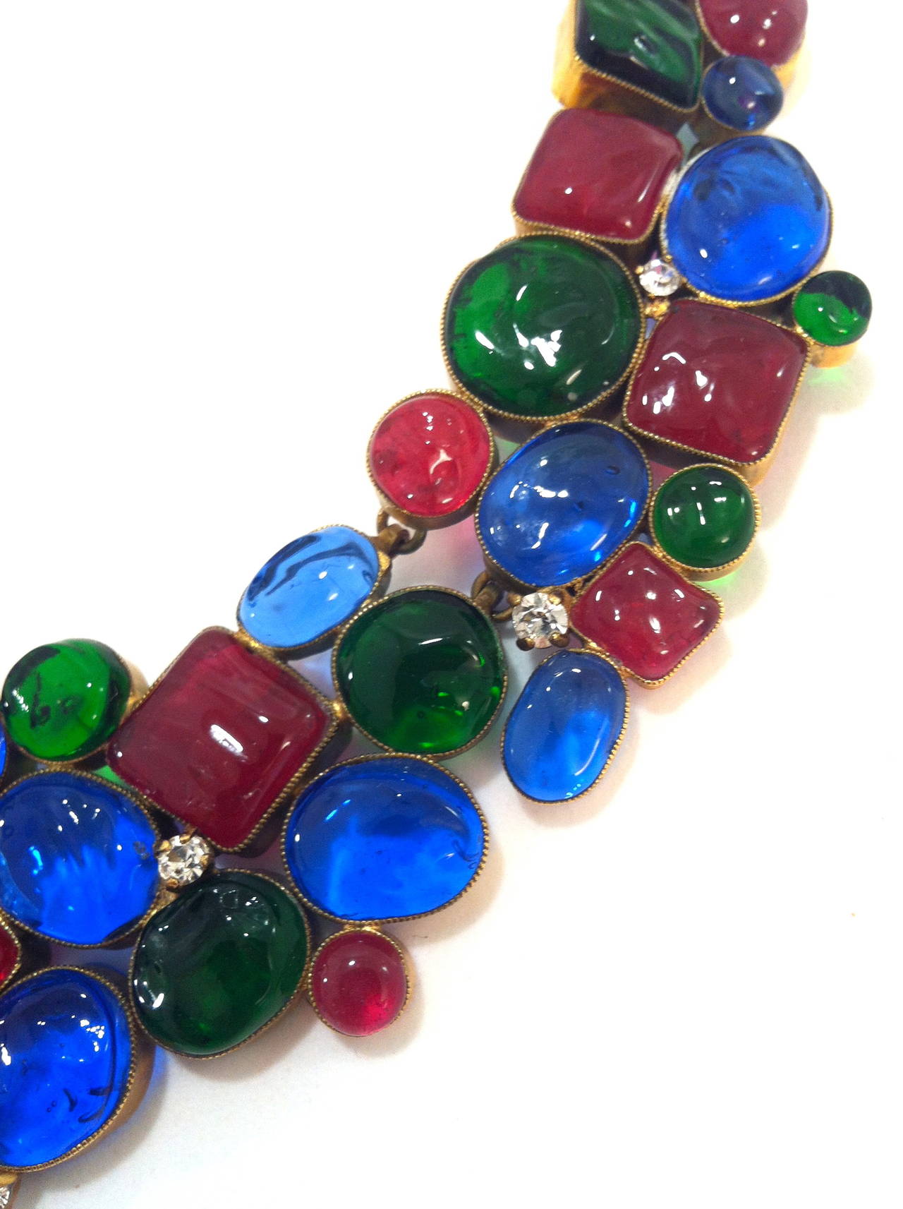 Rare 1970's Mademoiselle Chanel  Byzantine Necklace by Gripoix 1