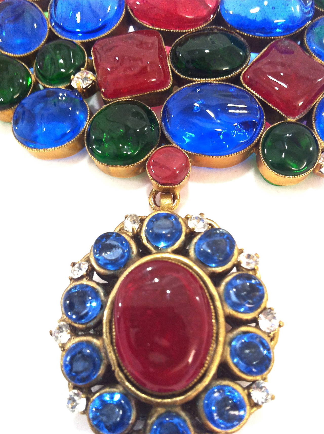 Women's Rare 1970's Mademoiselle Chanel  Byzantine Necklace by Gripoix