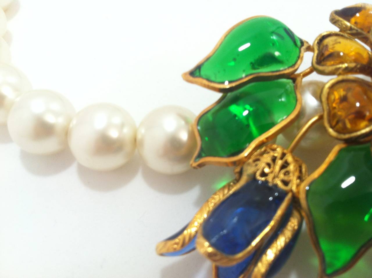 Rare 1960s Chanel Necklace by Maison Gripoix 6