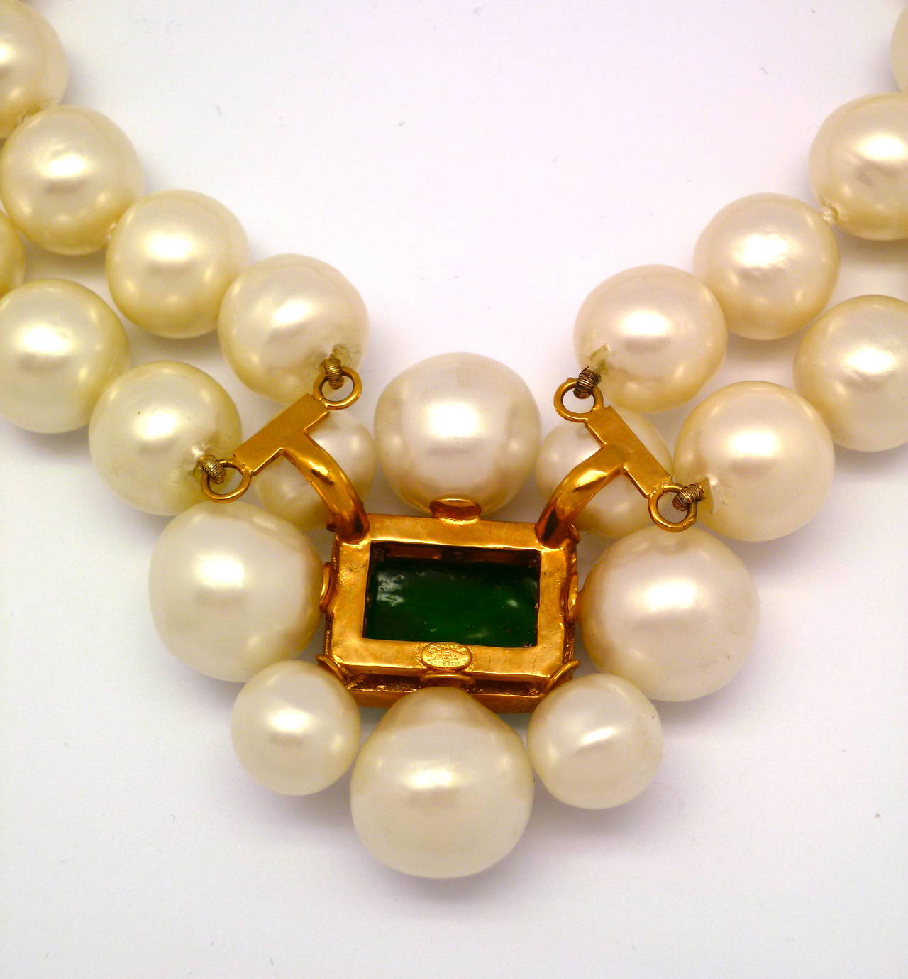 Women's 1980s  Original Gripoix Necklace for Chanel