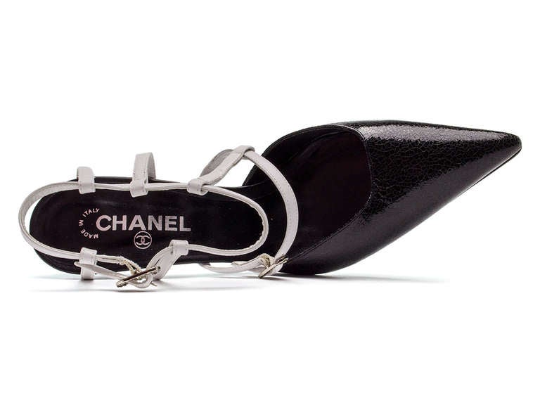 Chanel 05A Patent Leather Caged Heels For Sale 1
