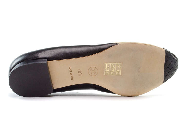 Chanel Colorblocked Ballerina Flats For Sale 2
