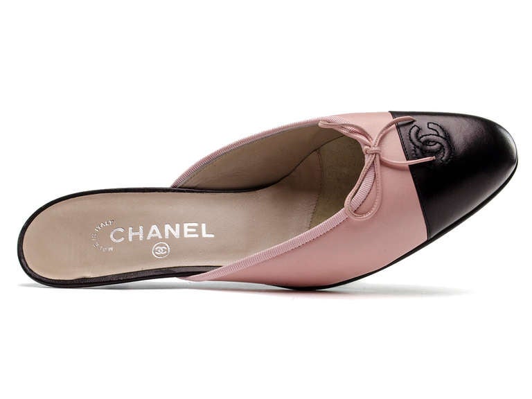 Women's Chanel Colorblocked Mule Heel For Sale