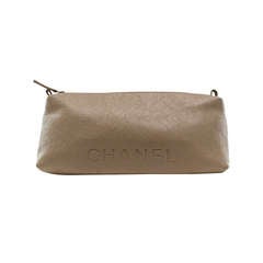 Chanel Beige Caviar Vanity Case