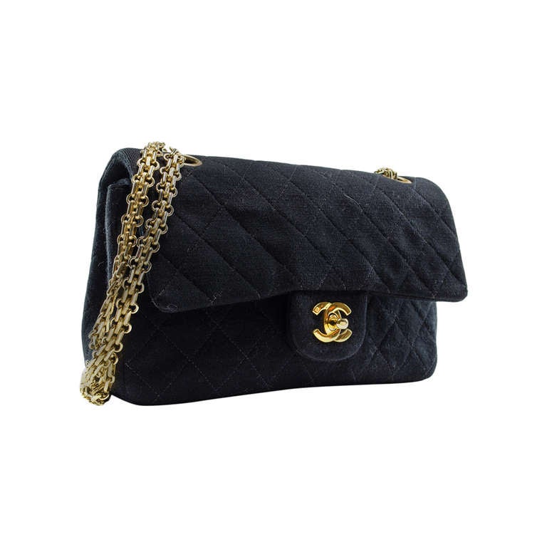 Chanel Jersey Medium Flap Bag For Sale