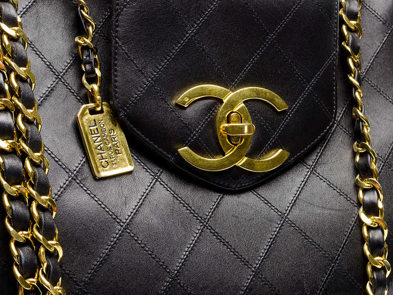 Women's Chanel Vintage Lambskin Leather Supermodel Weekender Bag