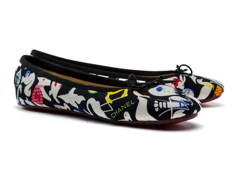 Chanel 07P Baby Animal Flats