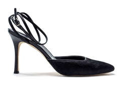 Chanel Black Studded Evening Sandals