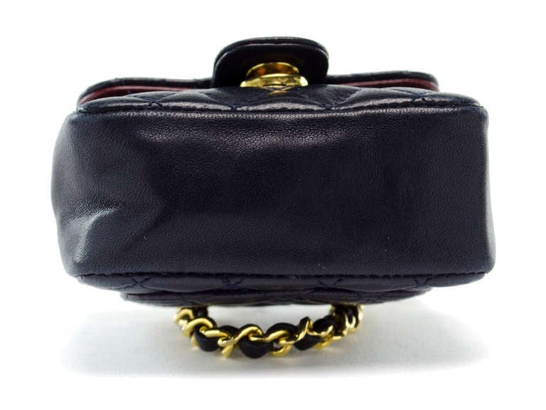 Women's Chanel Micro Mini Lambskin Flap Bag