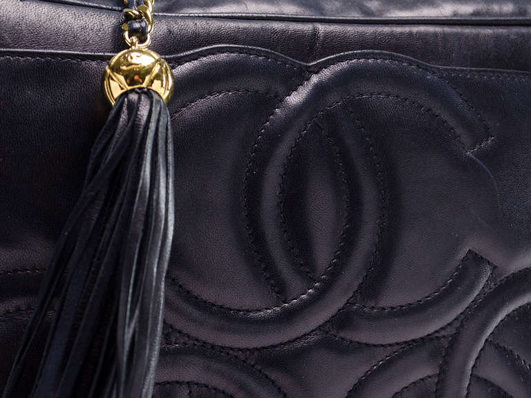Chanel Vintage Lambskin Triple C Shoulder Bag In Good Condition For Sale In San Diego, CA