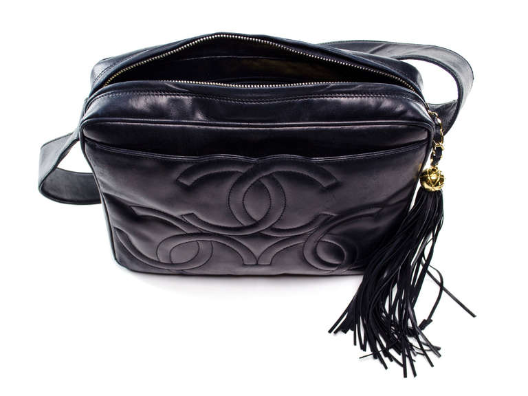 Chanel Vintage Lambskin Triple C Shoulder Bag For Sale 1