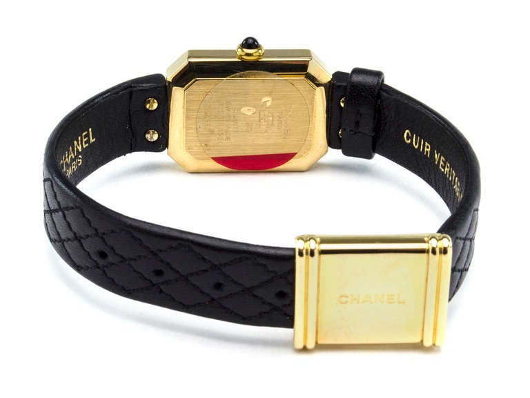 Chanel 18K Yellow Gold Womens Premiere Watch In Excellent Condition For Sale In San Diego, CA