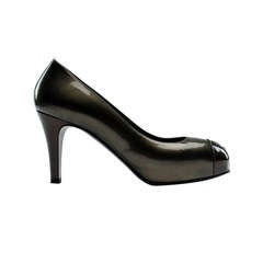 Chanel Patent Leather Pumps - 28 For Sale on 1stDibs