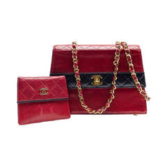 Chanel Retro Colorblocked Red Shoulder Bag