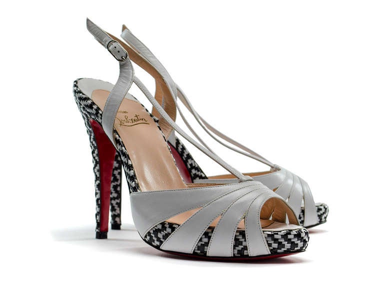 Christian Louboutin Slingback White Heels