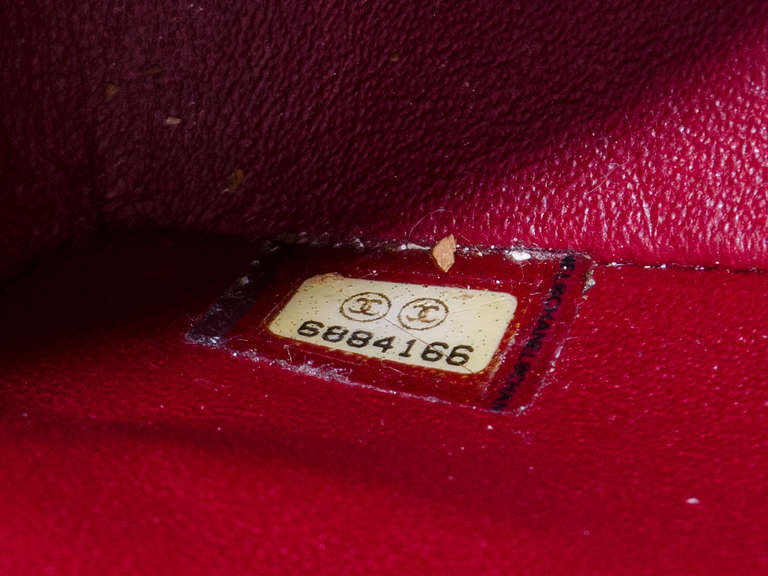 Chanel Vintage Red & Black Colorblocked Flap Bag For Sale 2