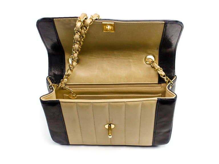 Chanel Vintage Colorblocked Flap Bag