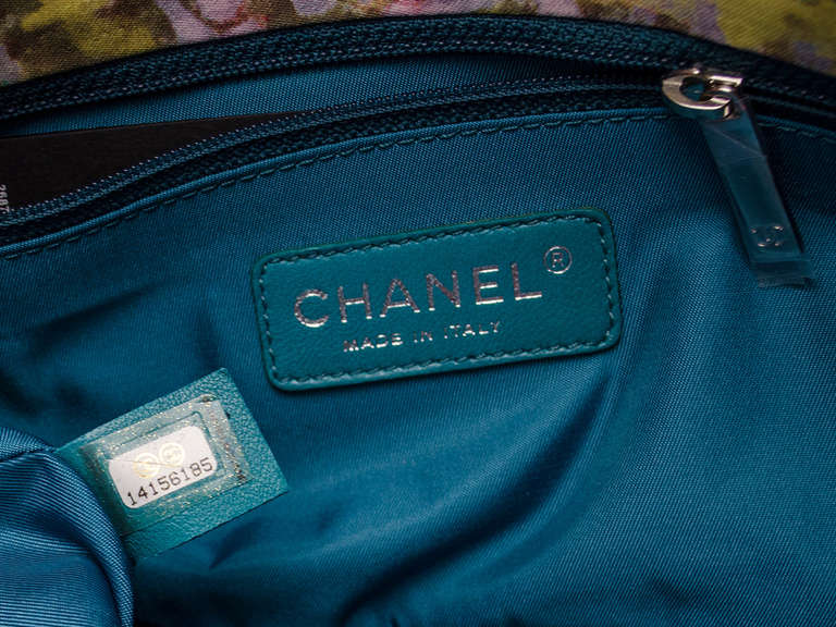 Chanel Multicolor Quilted Canvas Watercolor Pochette Flap Bag 1