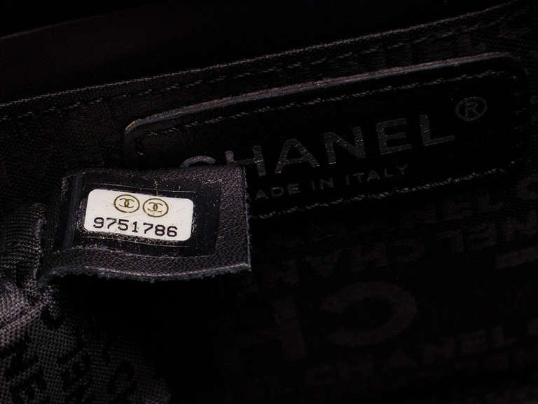 Chanel Satin Beaded Pochette Logo Bag 2