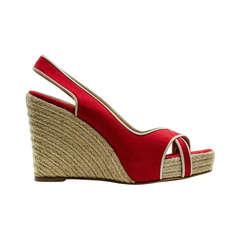 Christian Louboutin Piluca Red Wedges