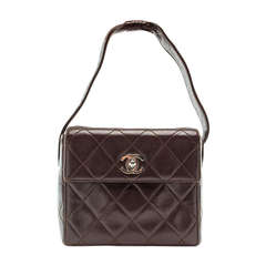 Chanel Vintage Mini Chocolate Brown Bag
