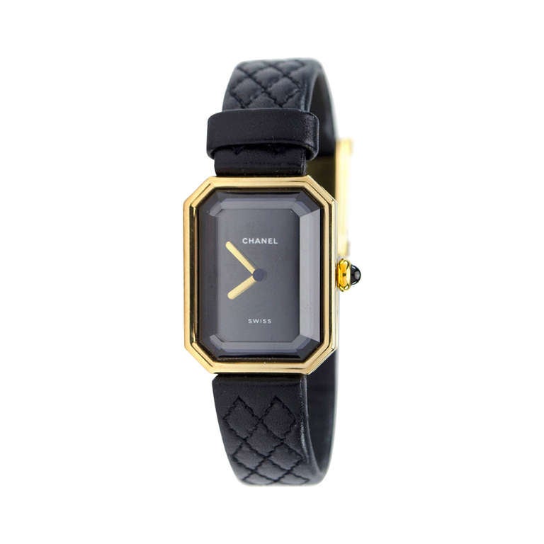 Chanel 18K Yellow Gold Womens Premiere Watch For Sale