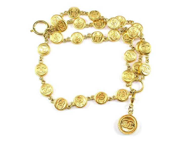 Chanel Vintage Multi-Strand Coin Bracelet