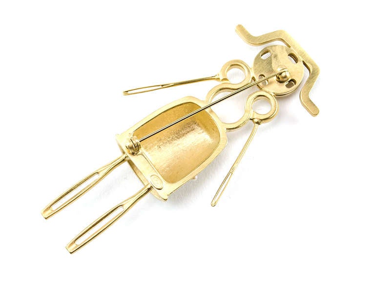 Chanel Sewing Lady Brooch