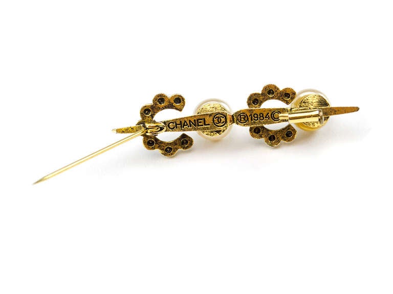 Chanel Vintage CC Brooch