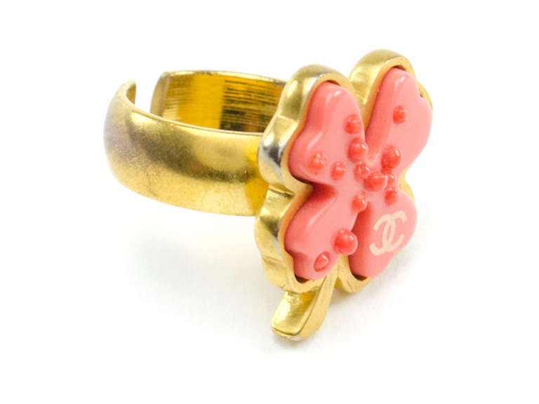 Chanel Four Leaf Clover Ring