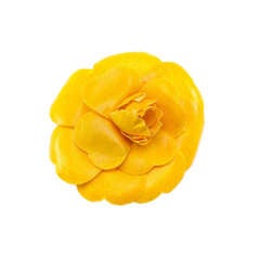Chanel Yellow Camellia Floral Brooch