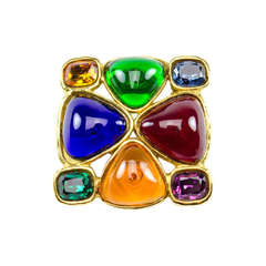 Chanel Poured Glass Brooch