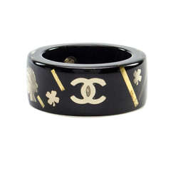Chanel Lucky Black Resin Ring