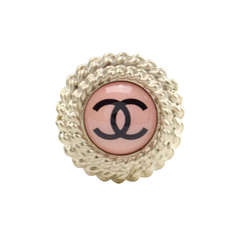 Chanel Pink Enamel Ring